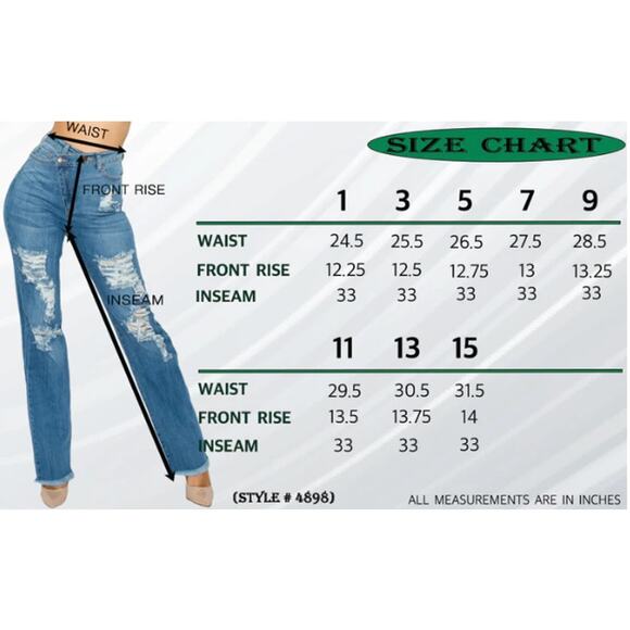 Aphrodite Crossover High Waisted Distressed Loose Camo Green Jeans Women Sz 9/29 - Picture 14 of 14